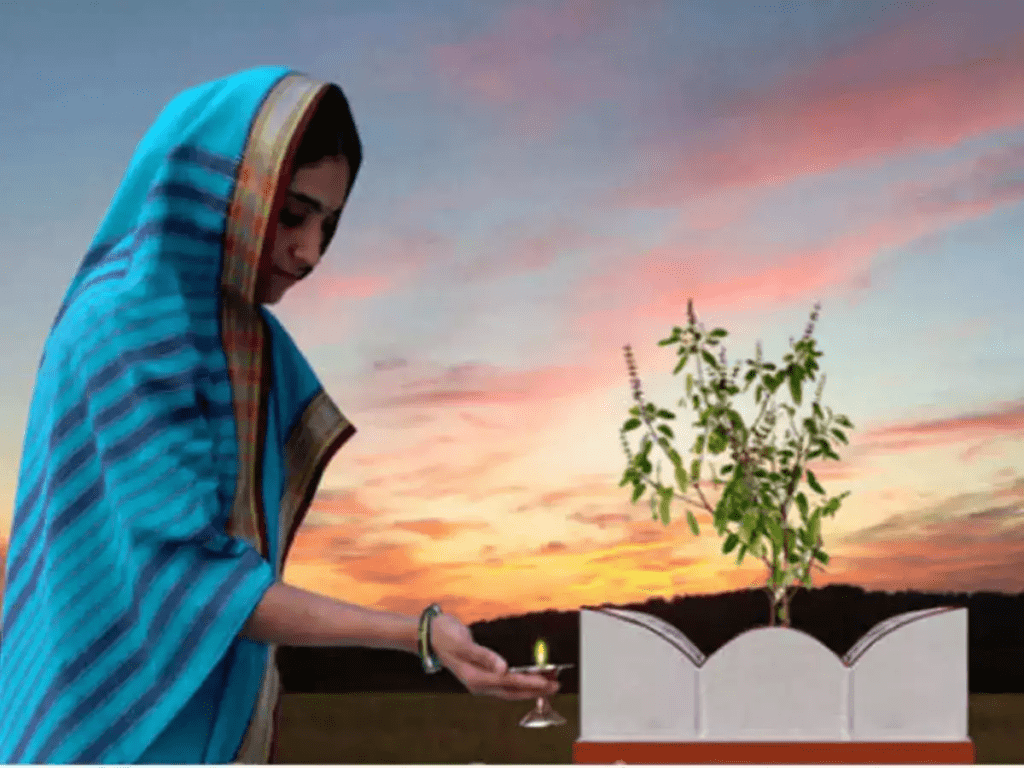 From Household Altar to Heart’s Altar: The Everyday Devotion of Lighting Diyas near Tulsi